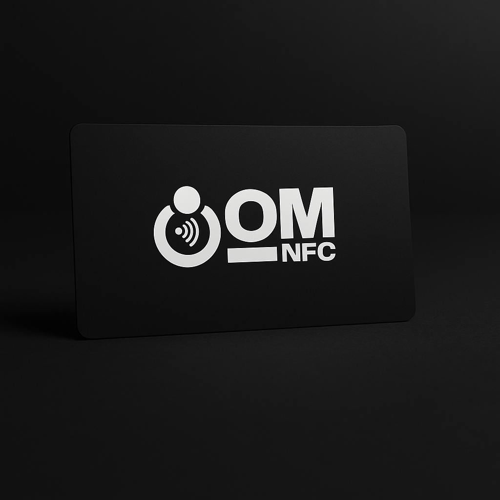 Matte Black PVC NFC Card