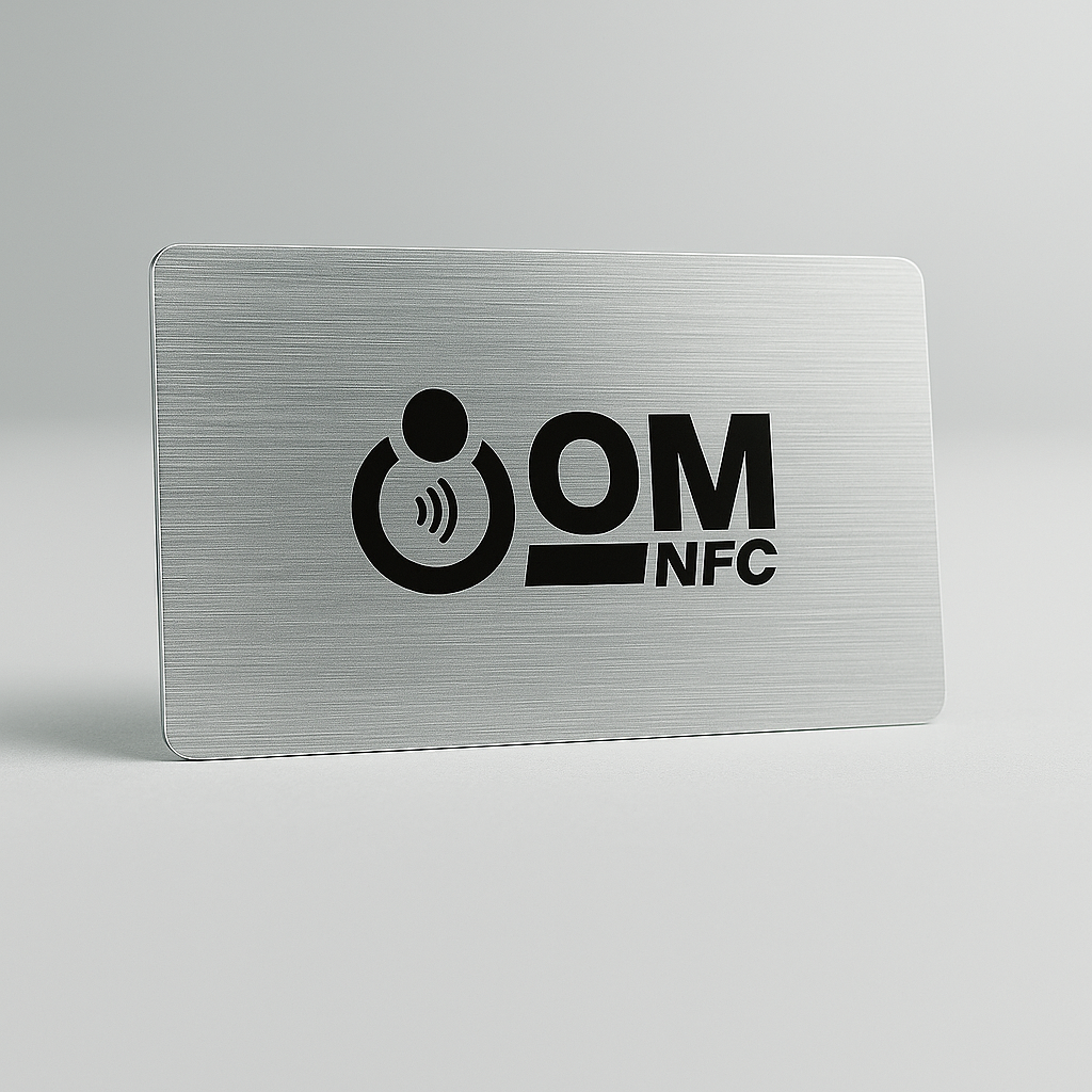 Textured Silver PVC NFC Card